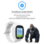 Wiky Watch 5E Beyaz Renk Akıllı Çocuk Saati 5 wiky 5e beyaz gorilla